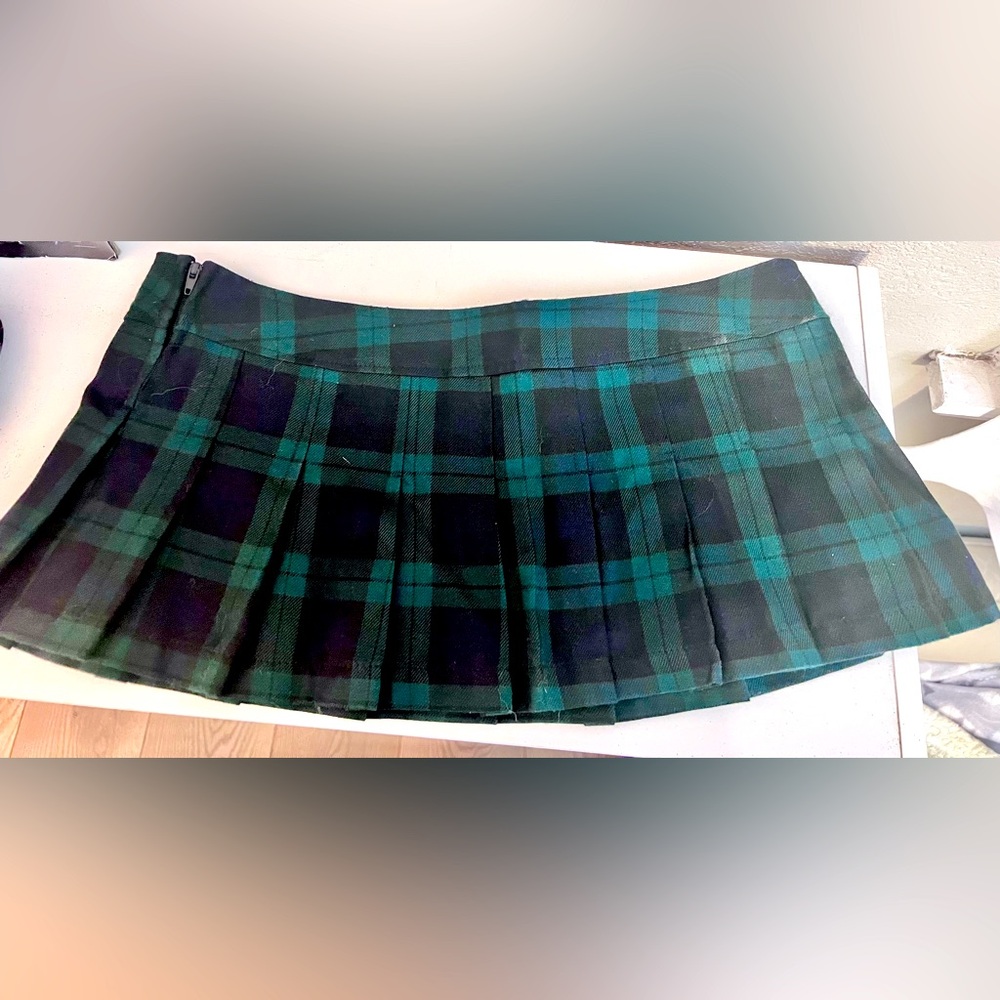 Lip service 1990s Y2K micro, mini schoolgirl skirt